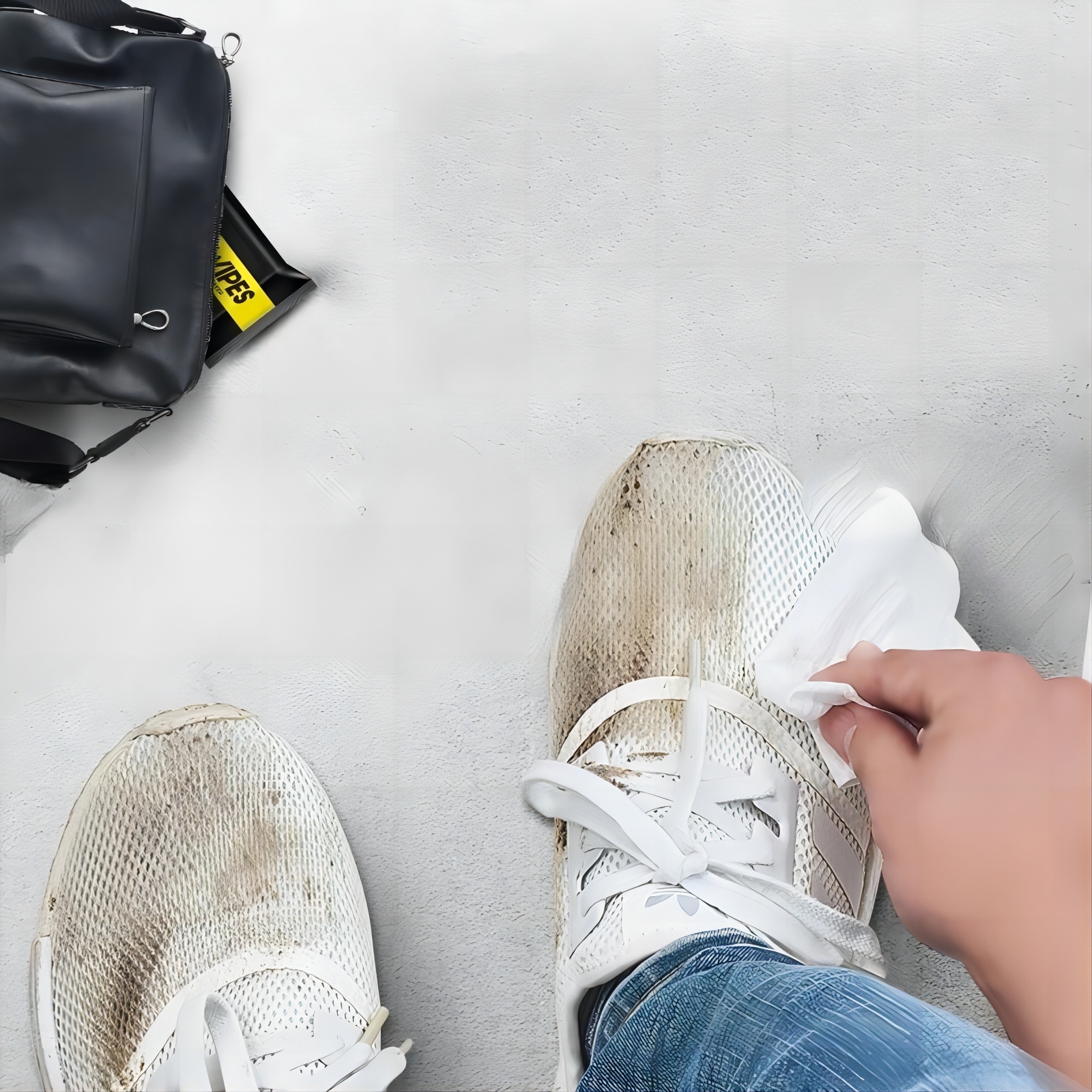 Disposable white Shoes Cleaning Wipes Sneakers Cleaning